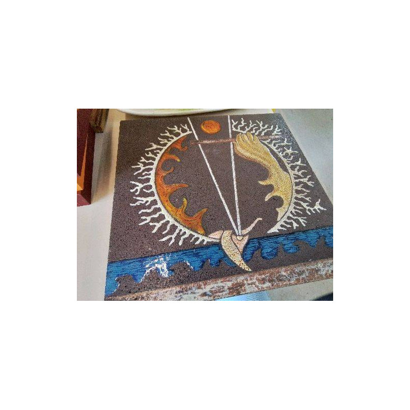 EMAILLE SUR PIERRE DE LAVE 