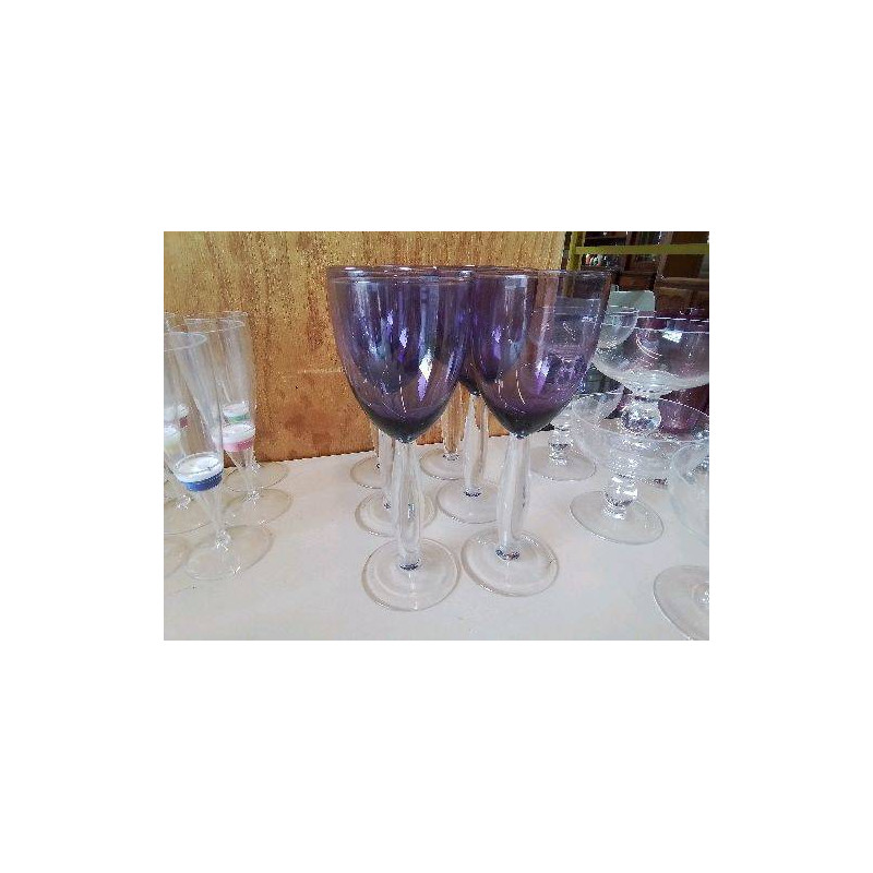 LOT DE 6 VERRES A VIN