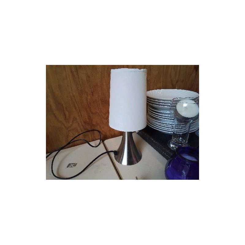 LAMPE PIED INOX 
