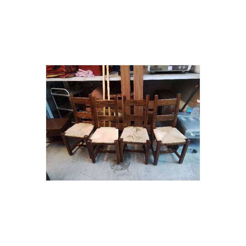 CHAISE PAILLÉ CHÊNE 