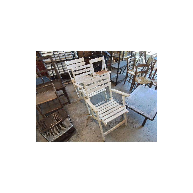 CHAISE BLANCHE PLIANTE 