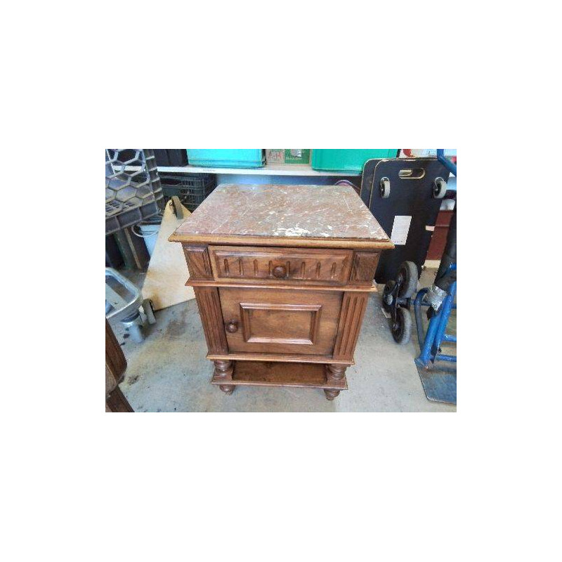 CHEVET MARBRÉ STYLE ART DECO 