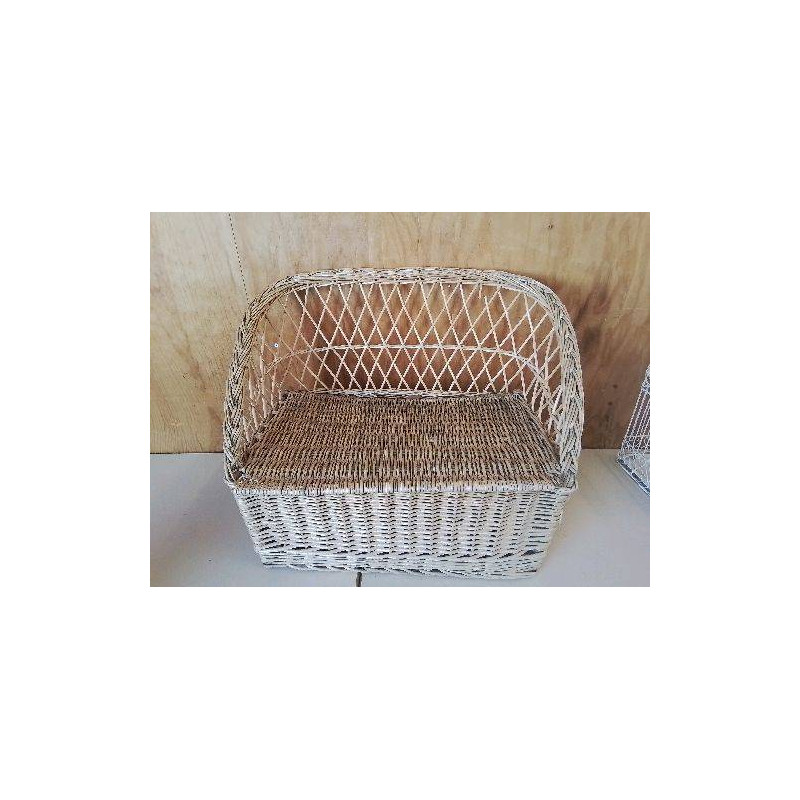 COFFRE BANQUETTE EN ROTIN