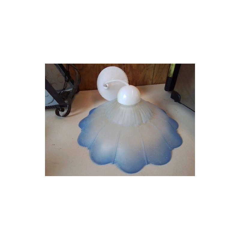 SUSPENSION EN VERRE BLEU