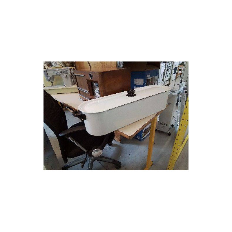 POISONNIERE EN ALUMINIUM EMAILLÉE BLANC