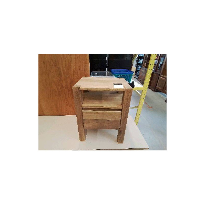 CHEVET X-RENO 1 TIROIR CHÊNE MASSIF REF AL404388739-MM 