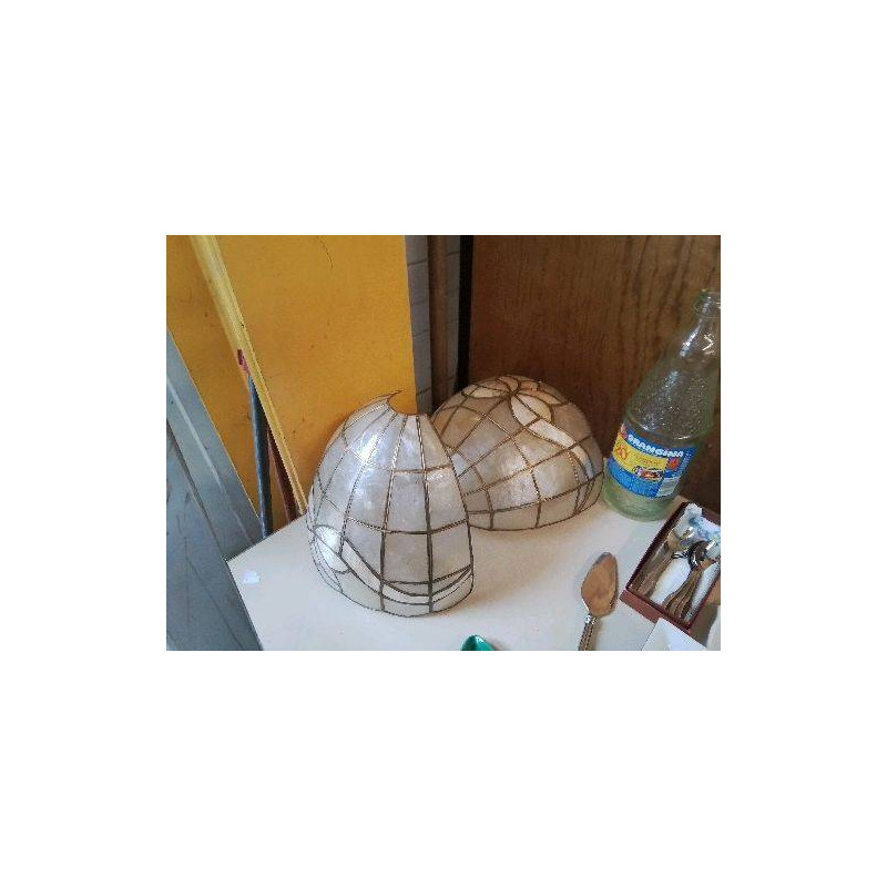 PAIRE ABAJOUR NACRÉ 