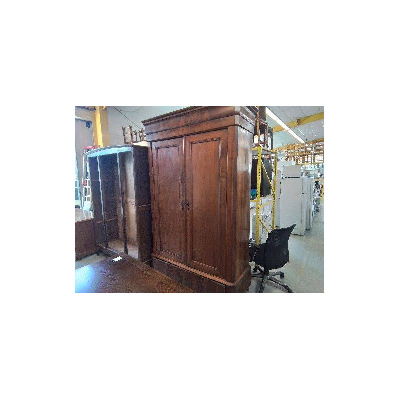 ARMOIRE LOUIS PHILIPPE PLACAGE NOYER