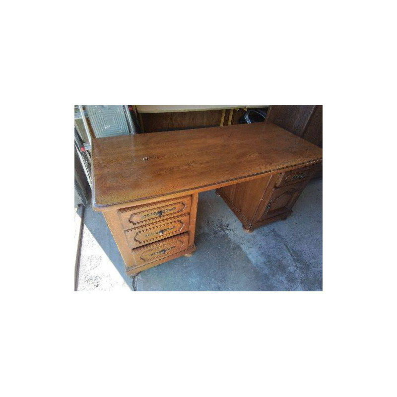 BUREAU EN CHENE DORÉ 