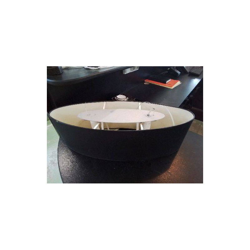 SUSPENSION NOIRE DEUX AMPOULES 