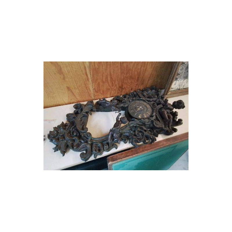 HORLOGE MURALE STYLE ROCAILLE LOUIS XV