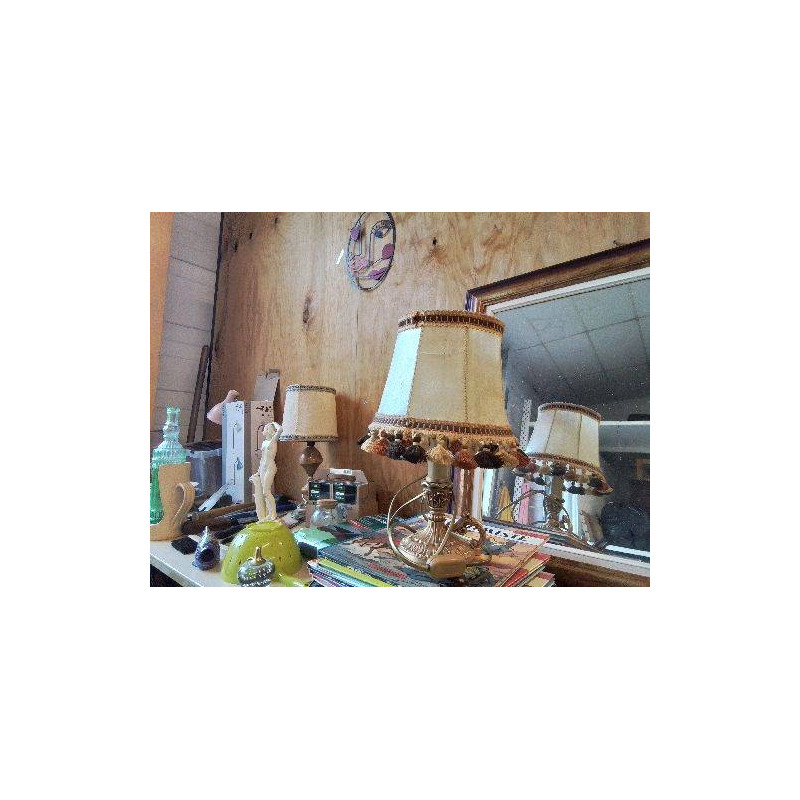 PETITE LAMPE DE CHEVET PIED DORÉ 