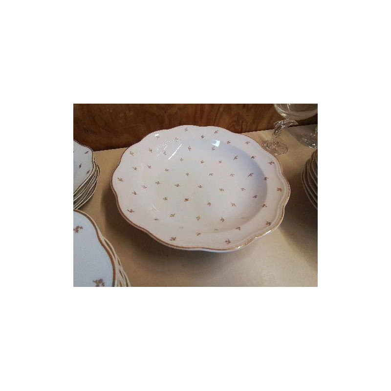 GRAND PLAT DE SERVICE PORCELAINE DE LIMOGES 