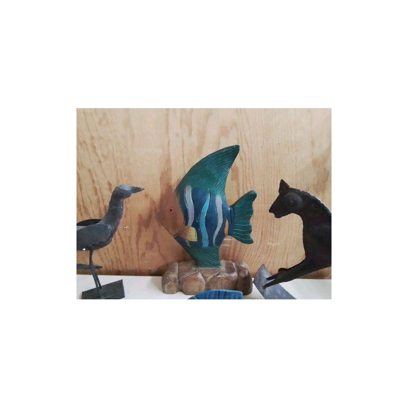 POISSON TROPICAL EN BOIS 