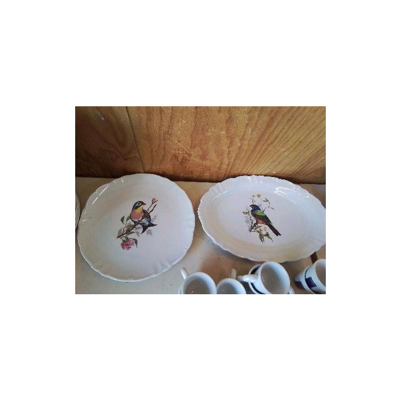 PLAT DE SERVICE PORCELAINE 