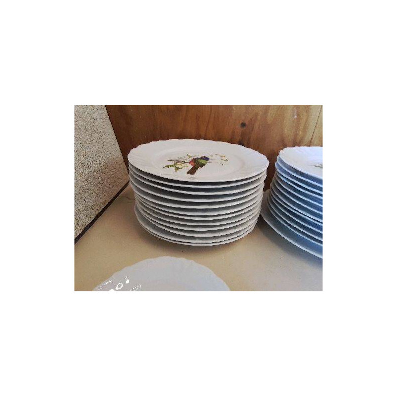 LOT 12 ASSIETTES EN PORCELAINE