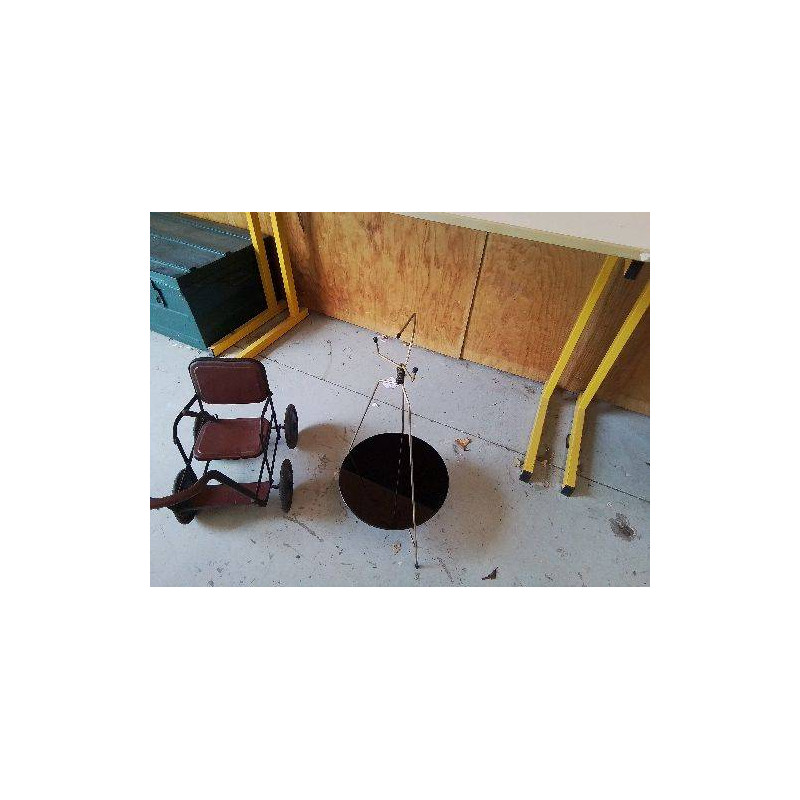 PETIT MEUBLE PORTE CENDRIER SPAGE AGE ANNÉE 50