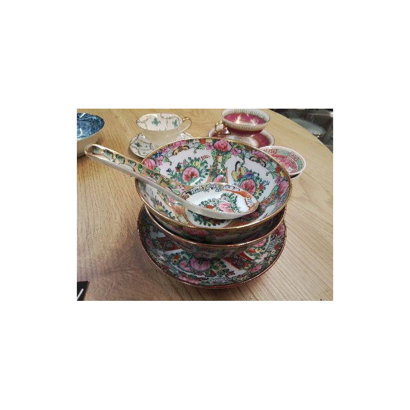 TRIO BOLS AVEC CUILLÈRE ASIATIQUE 