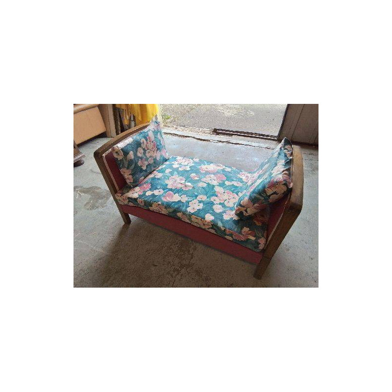 BANQUETTE MOTIF FLORAL 
