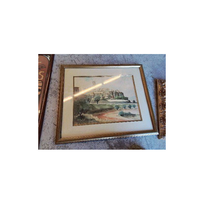 AQUARELLE D’UN VILLAGE PERCHÉ 