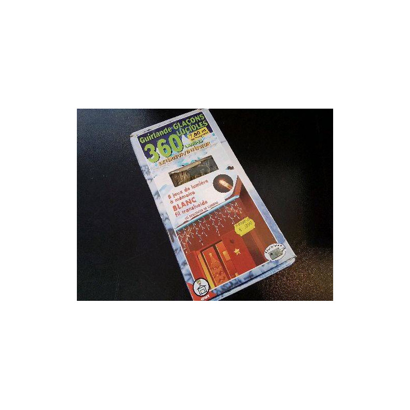 GUIRLANDE LUMINEUSE GLACONS 360 LAMPES