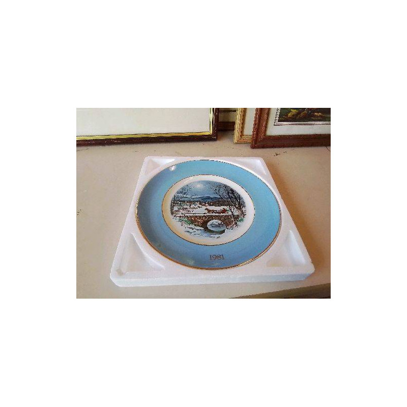 ASSIETTE NOËL ”NUIT D’HIVERT”