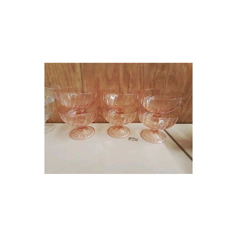 LOT DE 6 COUPES À GLACE 