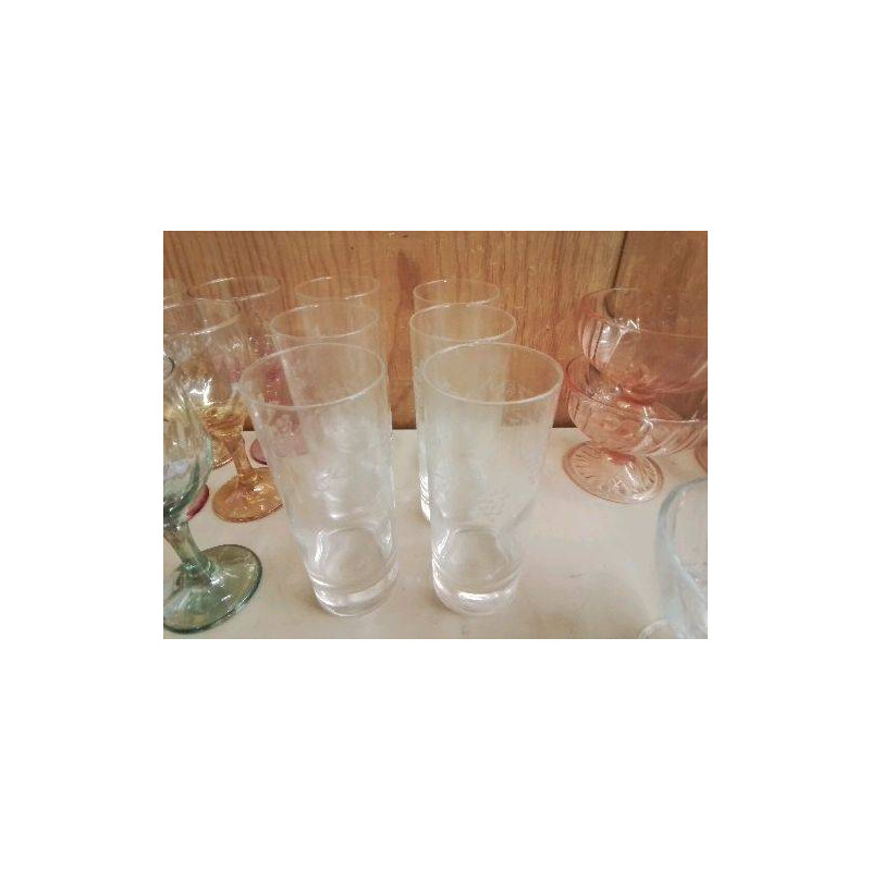 LOT DE 6 VERRE À JUS 