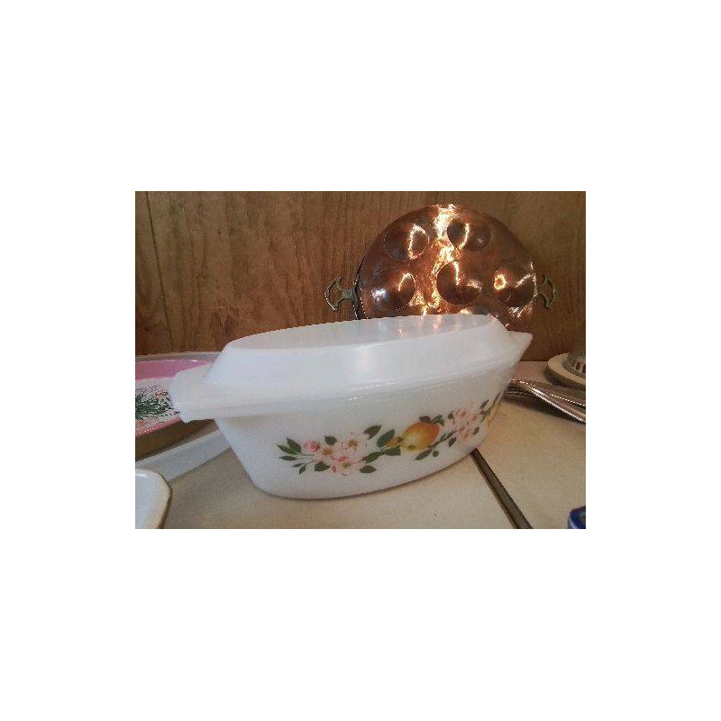 PLAT ARCOPAL MOTIF FLORAL 