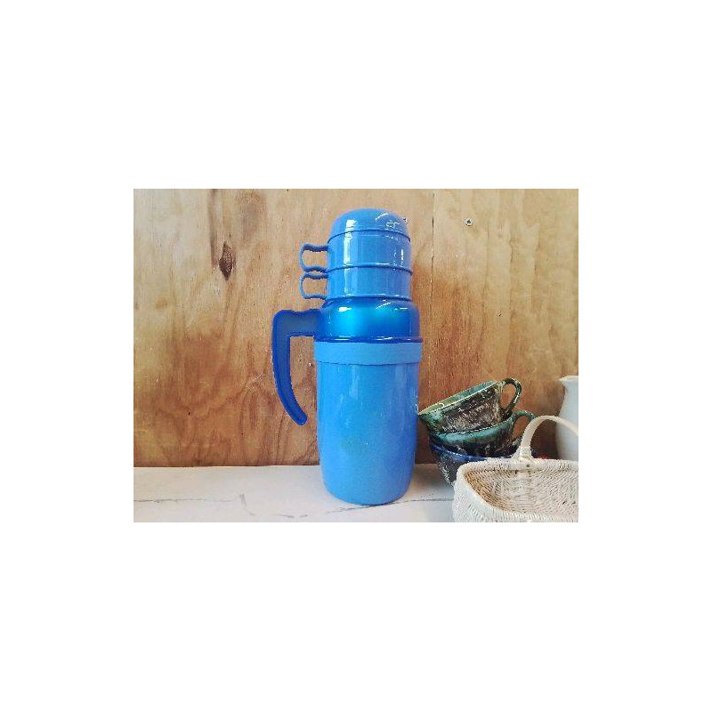 THERMOS BLEU DEUX TASSES 