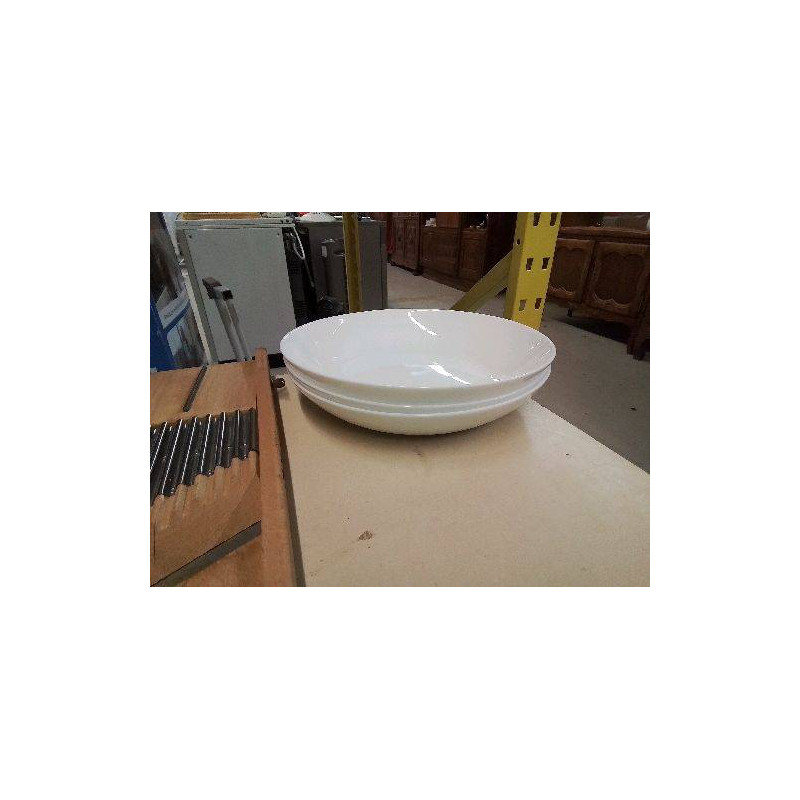LOT DE 3 ASSIETTE CREUSE 