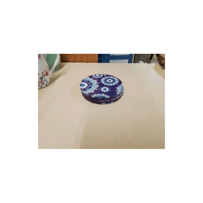 LOT DE 4 DESSOUS DE VERRE 