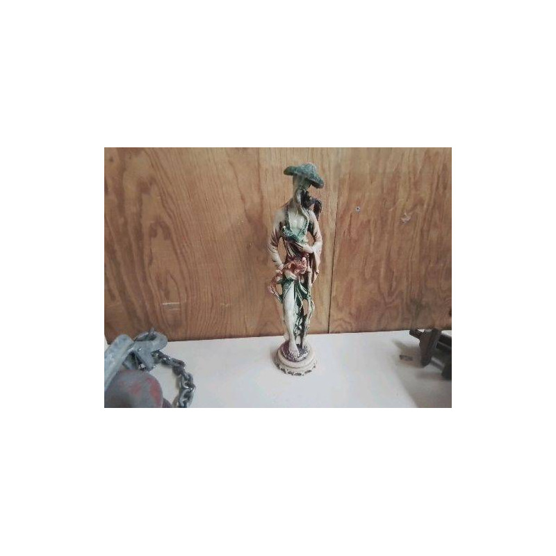 GRANDE FIGURINE ASIATIQUE EN RESINE