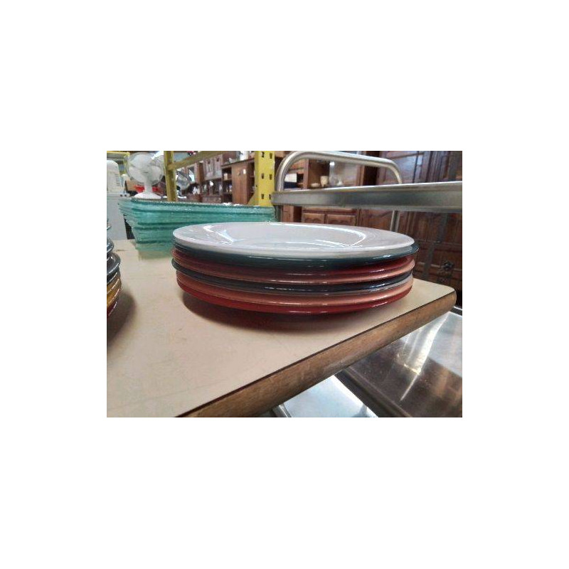 LOT DE 9 ASSIETTE À DESSERT 