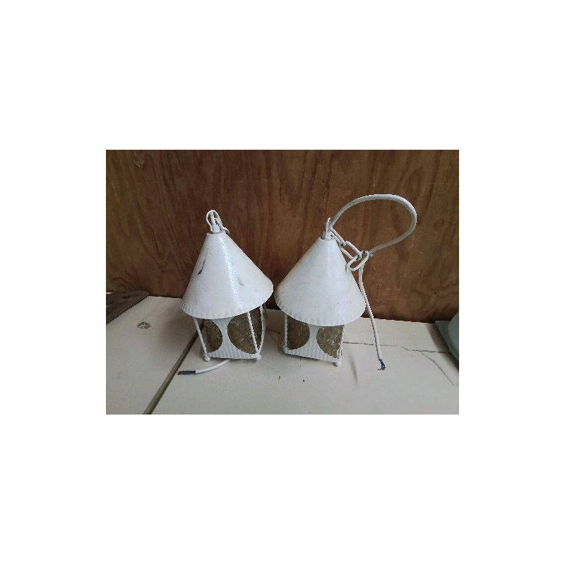 SUSPENSION LANTERNE BLANCHE 