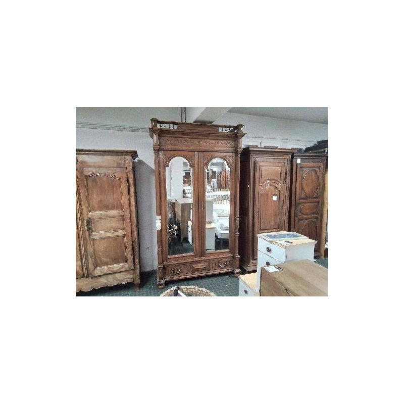 AMOIRE ETAGERE STYLE HENRY II GLACÉ