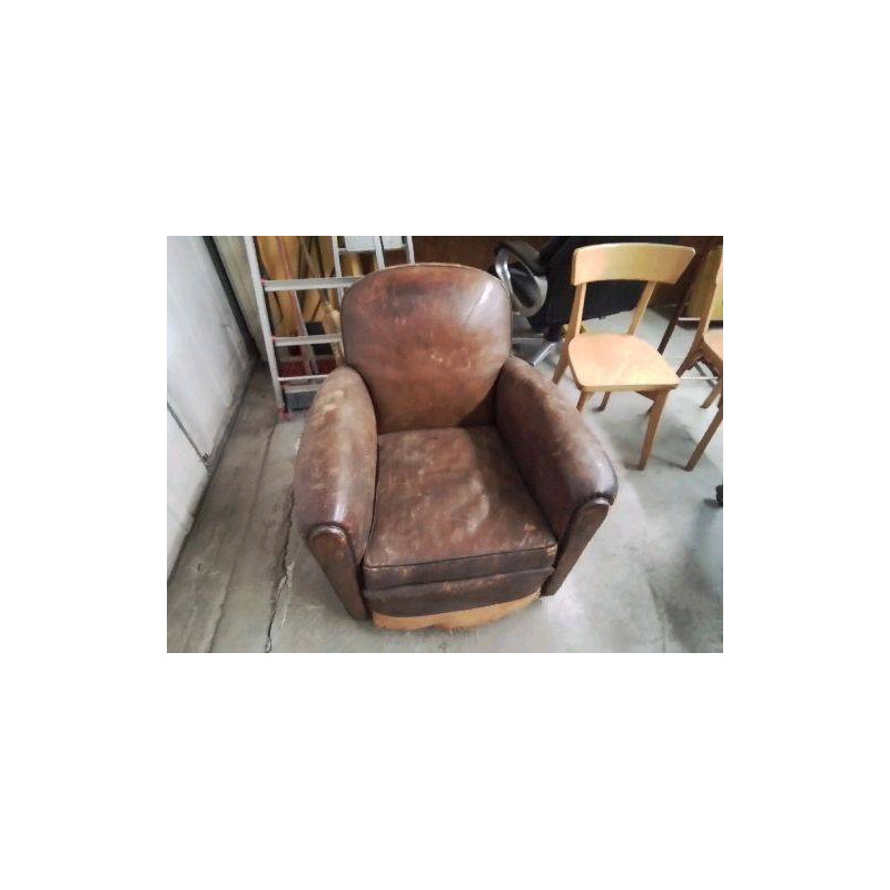 FAUTEUIL CLUB EN CUIR 