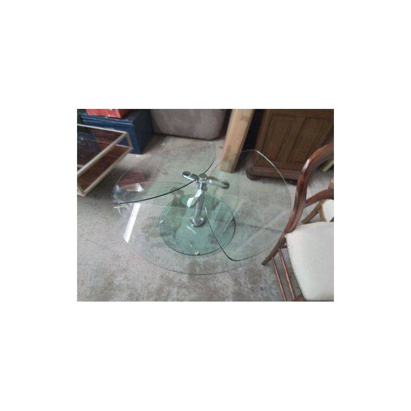 TABLE BASSE EN VERRE ARTICULÉ 