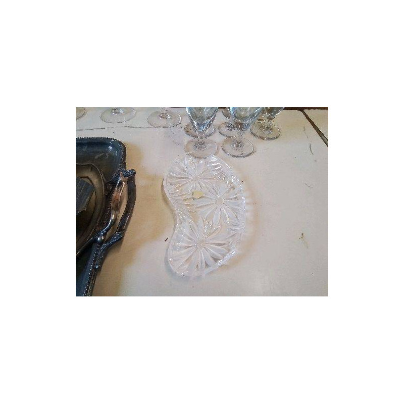 VIDE POCHE MOTIF FLORAL EN VERRE 