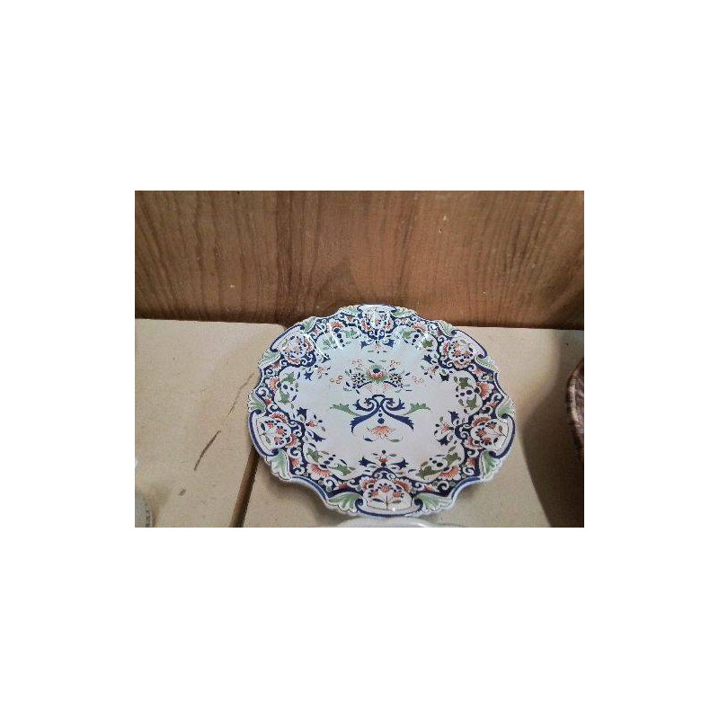 PLAT FAIENCE DE ROUEN 