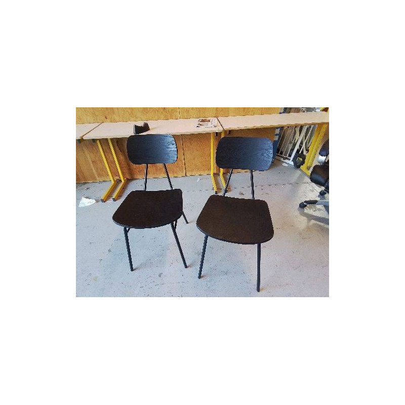 CHAISE NOIRE PIED METALIQUE REF AL2825291083444_33-MM