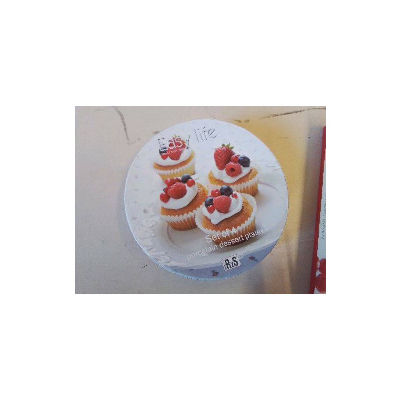 SET DE 4 ASSIETTES A DESSERT