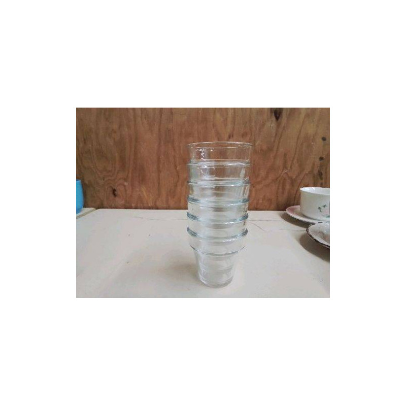 LOT DE 6 VERRE 