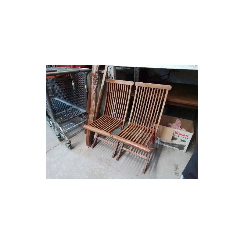 CHAISE PLIABLE EN TECK 