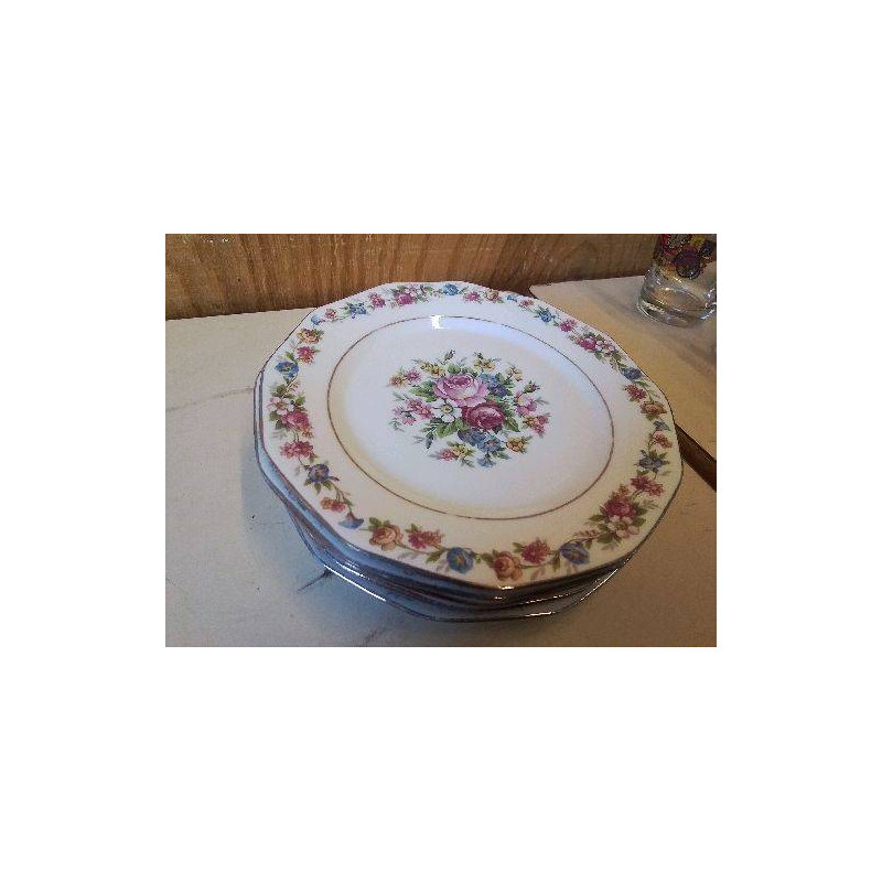 LOT DE 5 ASSIETTES A DESSERTS 