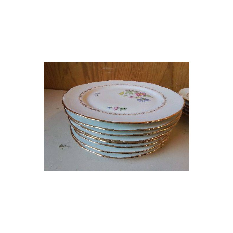 LOT 8 ASSIETTES EN PORCELAINE 