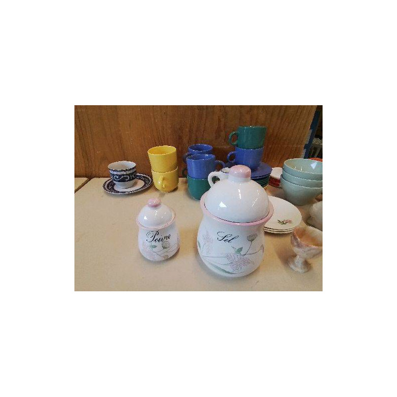 POT SEL POIVRE MOTIF FLORAL