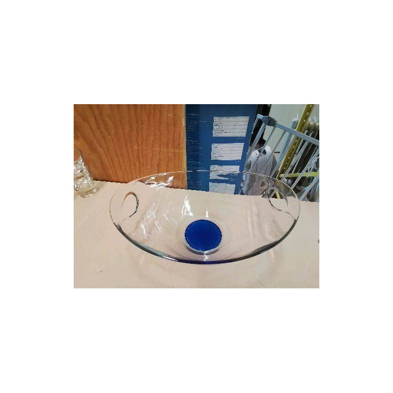 COUPE EN VERRE FOND BLEU 