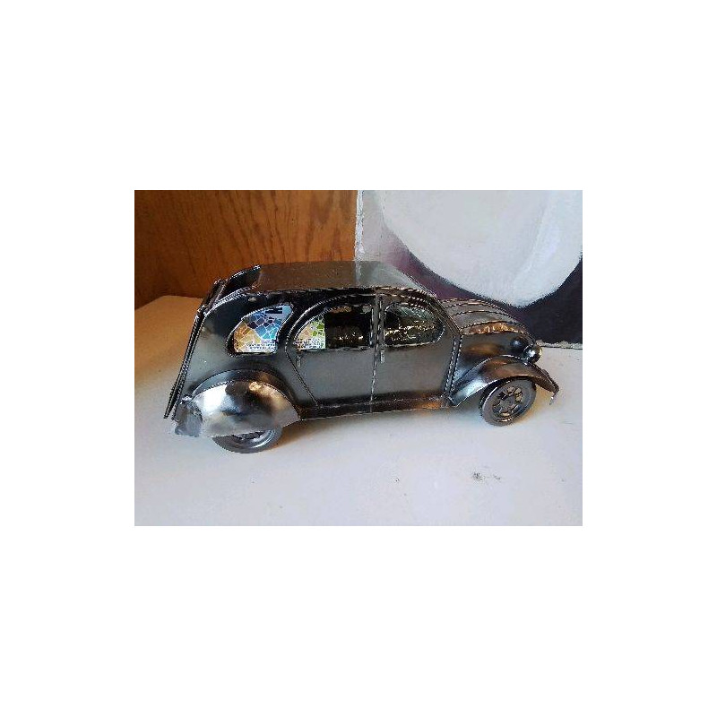 VOITURE EN TOLE PORTE BOUTEILLE 