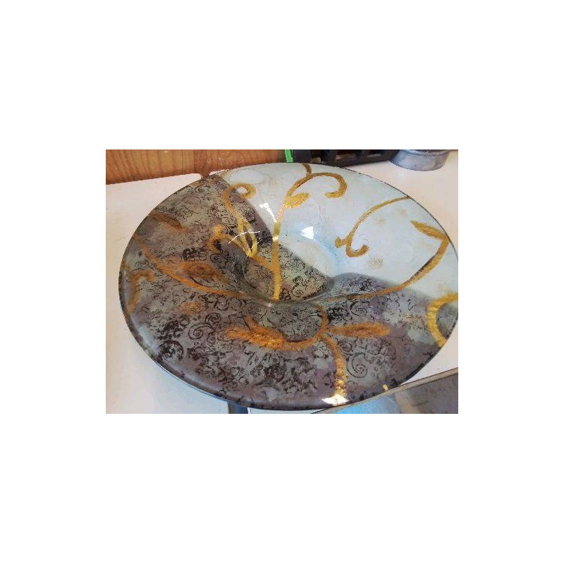 COUPE EN VERRE PEINT